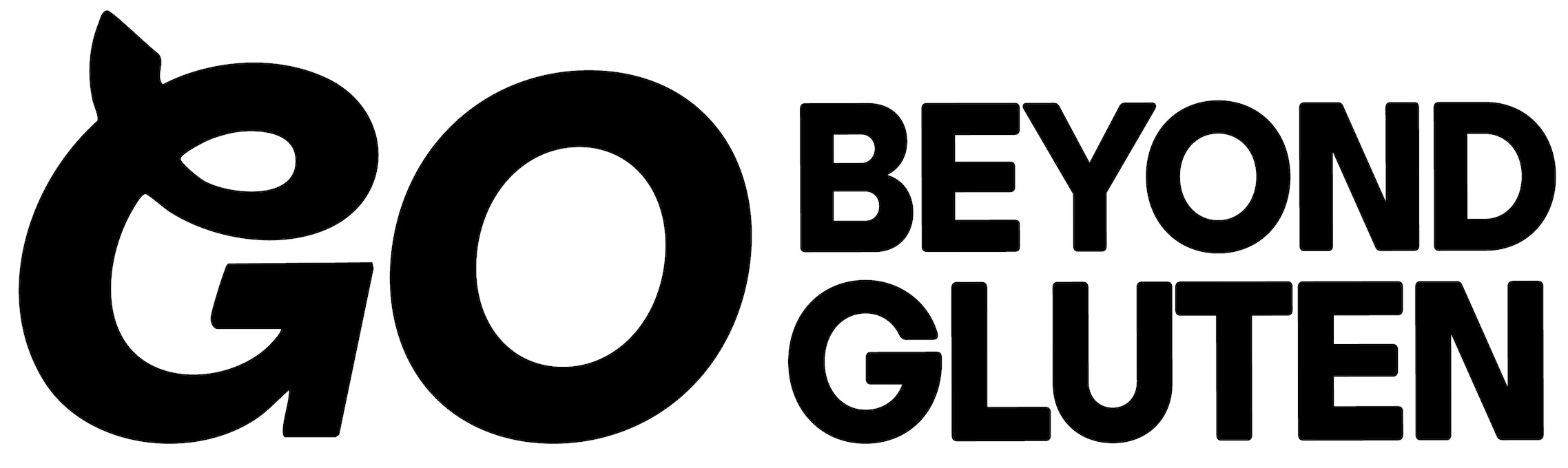 A black logo that says "Go Beyond Gluten"